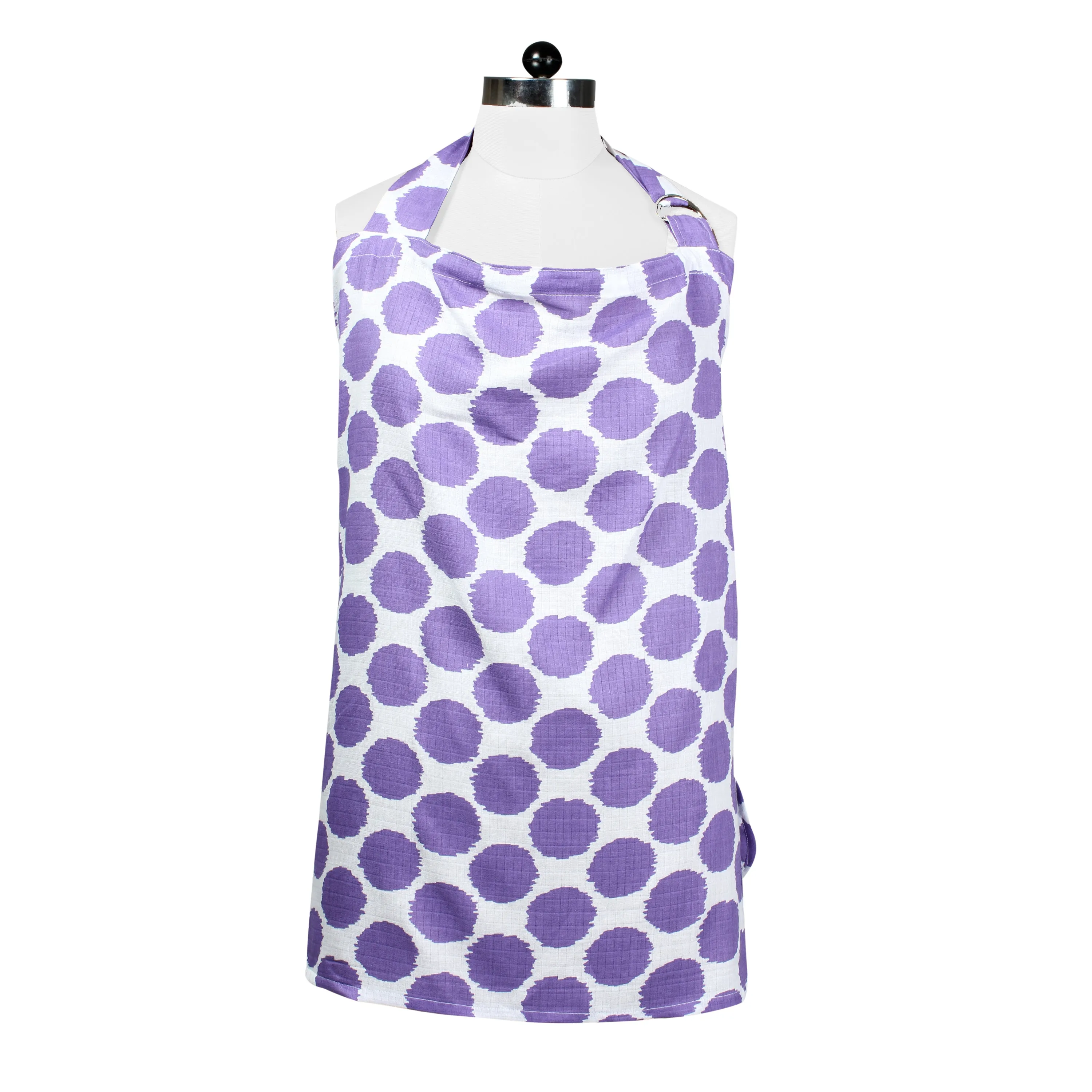 Bacati - Ikat Lilac Dots Muslin Privacy Nursing Cover