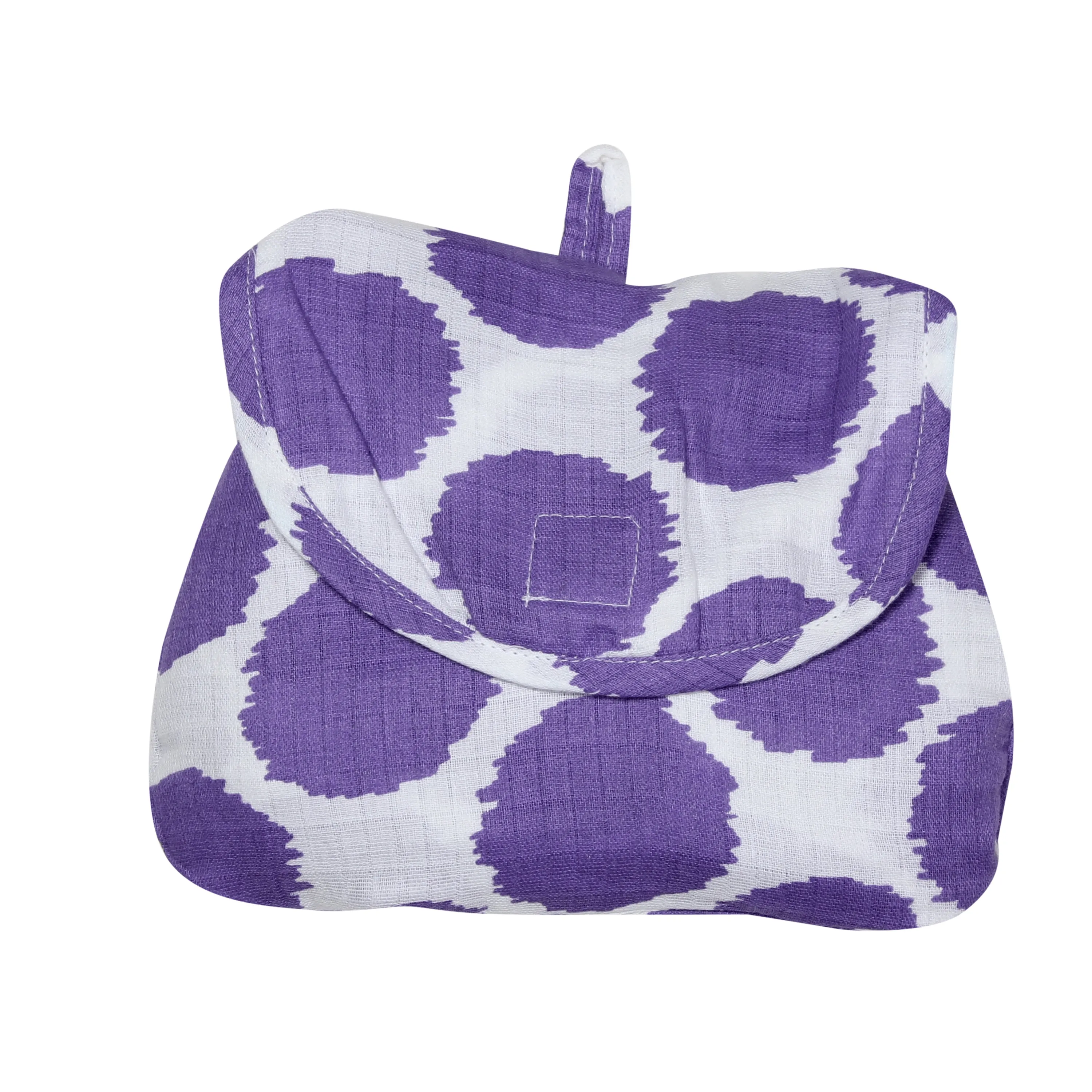 Bacati - Ikat Lilac Dots Muslin Privacy Nursing Cover