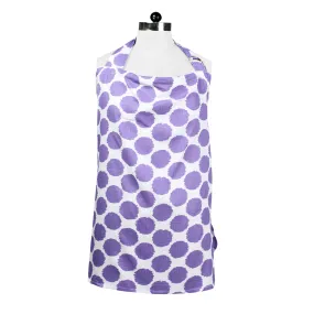 Bacati - Ikat Lilac Dots Muslin Privacy Nursing Cover