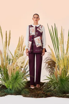 Straight Pant Of (Post Card Flared Top)